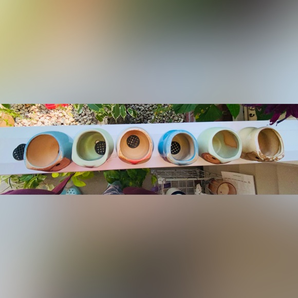 3 Brand New Mini Owl🦉Planters, Great for Mini Live or Faux Succulents or Whatev - Picture 10 of 16